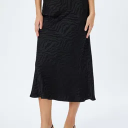 Koton Women Self Design Casual Midi Length Skirts-image-80