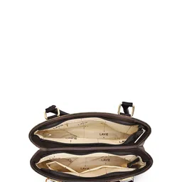 Lavie Printed Structured Satchel with Quilted image 4