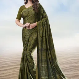 Jaanvi Floral Printed Pure Crepe Saree-picture-14