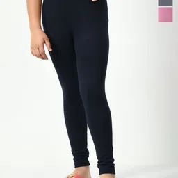 KAYU Girls Pack Of 3 Churidar-Length Leggings-picture-5