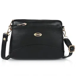 Lancer Women Solid Structured Leather Sling Bag-48