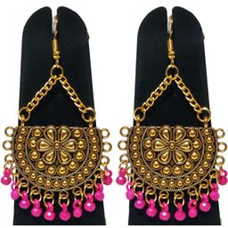 Weariton Gold-Plated Contemporary Oxidised Chandbalis-5
