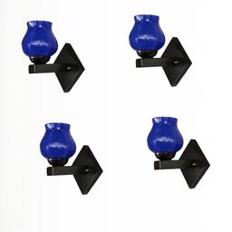 1ST TIME Blue & Black Set of 4 Cylinder Shaped Wall Lamp-picture-38