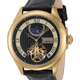 Invicta Men Dial & Leather Straps Analogue Automatic Watch 44010-45