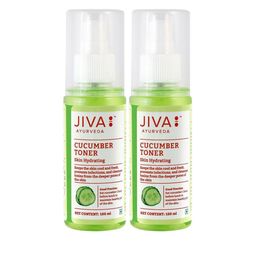 Jiva Set Of 2 Cucumber Toner Rejuvenates Skin & Restores Ph Balance-100ml Each image 1