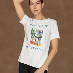 Moda Rapido Women Typography Printed Bio Finish Pockets T-shirt-image-44