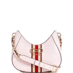 GUESS Textured PU Bucket Sling Bag with Fringed-13