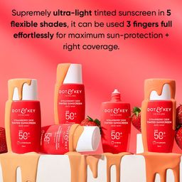 Dot & Key Strawberry Dew Tinted Sunscreen SPF 50+ Pa++++ 50 ml - Caramel 07 image 5