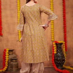 Muhuratam Girls Pure Cotton Kurta Sets-picture-36