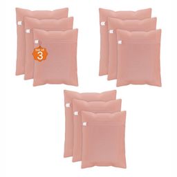 Aura 9Pcs Peach-Colored Reusable Mesh Laundry Bags With Zipper-34