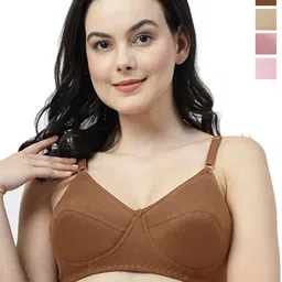 SHYAM SONS FLAIR ManviFoam Pack Of 4 Full Coverage Lightly Padded Bra-image-91