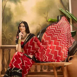 Sangria Printed Saree With Blouse Piece-39