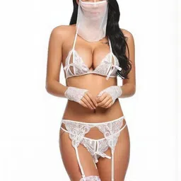 GuSo Shopee Women White Net Baby Dolls-image-61