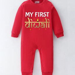 BLUSHES Infants Kids Diwali Printed Pure Cotton Romper-picture-41