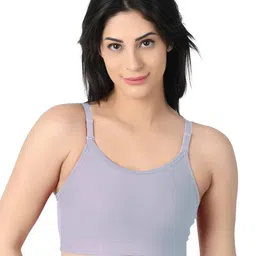 Arc de Shapes Women Wire-Free Full Coverage Non Padded Rapid-Dry Cotton Sports Bra-8