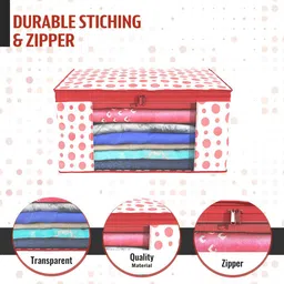 Kuber Industries Red & Blue 4 Pieces Printed Foldable Multi Utility Organisers image 5