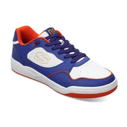 Skechers Mumbai Indians Mens Koopa - Volley Low Varsity Casual Lace Up Shoe-image-28