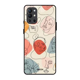 QRIOH Abstract Printed OnePlus 9R Back Case Mobile Accessories-14