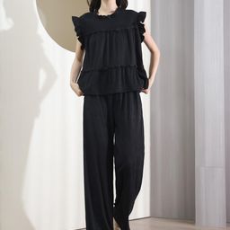 Lugo Women Solid Co-ord Set-image-34