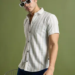 TATER GARMENTS Striped Woven Design Straight Regular Fit Shirt-picture-6