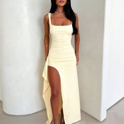 StyleCast x Revolte Women Shoulder Straps Slits Maxi Dress-image-106