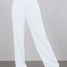 TOOCHKI Women Relaxed Straight Leg High-Rise Non Iron Trousers-picture-18