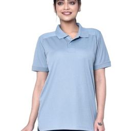 RAPL Women Polo Collar Cut Outs T-shirt-image-37