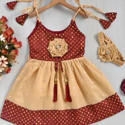 BR WORLD COLLECTION Girls Floral Fit & Flare Midi Dress-image-74