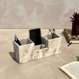 Mason Home Beige Set of 1 Regular Desk Organiser Organisers-38