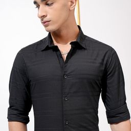 HIGHLANDER Men Horizontal Stripes Opaque Striped Casual Shirt-image-53