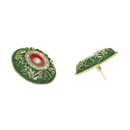 Anouk Kundan Studded Circular Shaped Studs image 3