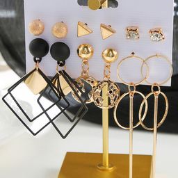 TheVineGirl Gold-Plated Alloy Cubic Zirconia Drop Earrings-image-37
