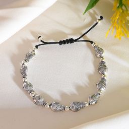 Silvermerc Designs Silver-Plated Beaded Anklet-image-43
