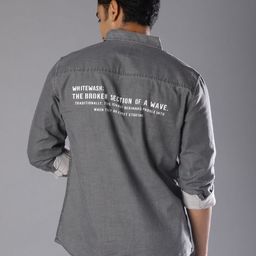 V-Mart Men Typography Printed Spread Collar Casual Shirt-picture-43