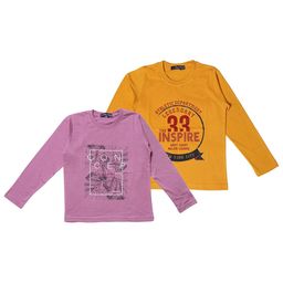NeuVin Unisex Pack of 2 Typography Printed Round Neck Cotton T-shirts-image-45