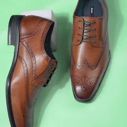 Bata Men Lace Up Formal Derbys-image-26