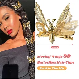 Blubby Set Of 6 Flying Butterfly Bobby Pins image 2