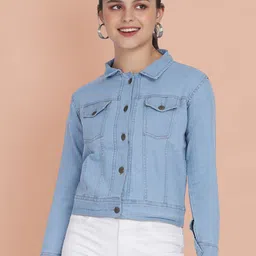 CORSICA Women Lightweight Denim Jacket-image-79