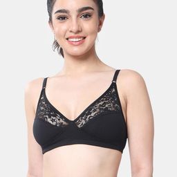 Envie Women Non-Padded Non-Wired 3/4th Coverage Minimiser Lace Bra-image-57