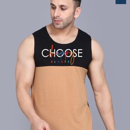 SLOWLORIS Men Pack Of 2 Printed Gym Vests VSL26 CMB(CHS BLACKRUST)(ADV PEACOCK)-image-85