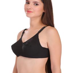 FEATHER LINE Set Of 3 Multicoloured Cotton Non Padded & Non-Wired Everyday Bra-image-78