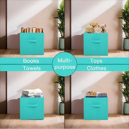 Aura Red Set of 6 Solid Regular Multi-Utility Wardrobe Organiser image 5