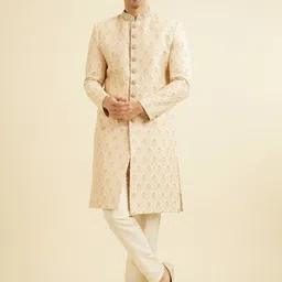 Manyavar Men Embroidered Sherwani Set-image-72