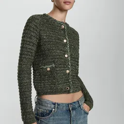 MANGO Lurex Chunky-Knit cardigan-image-71