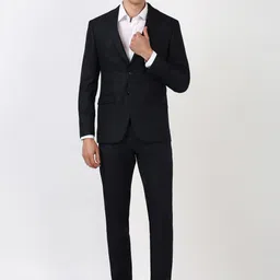 Peter England Elite Slim-Fit Single-Breasted Two-Piece Formal Suit-45