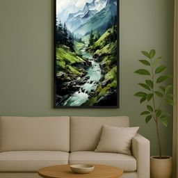 999Store Green & Blue 1 Piece Canvas Other Wall Paintings-image-83