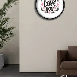 OLIVE TREE Black & White Printed Contemporary Wall Clock-image-55