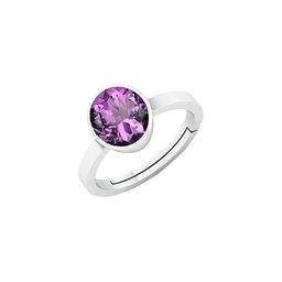 Barmunda gems Men Silver Plated Purple Gem Studded Finger Ring-image-67