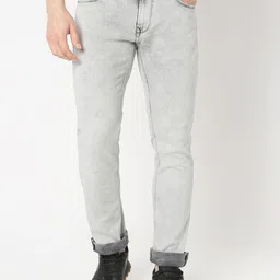 SPYKAR Men Regular Fit Mid-Rise Low Distress Heavy Fade Jeans-picture-13