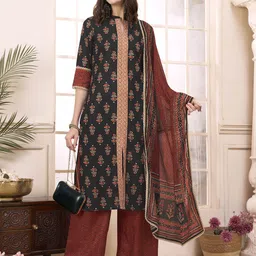 Anouk Women Floral Printed Regular Kurta with Palazzos & With Dupatta-97